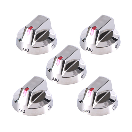 Replacement Range Oven Stove Knobs 5 Pack DG64-00473A Top Burner Control Dial Knob Oven Replacement Parts Compatible with Samsung Range Oven
