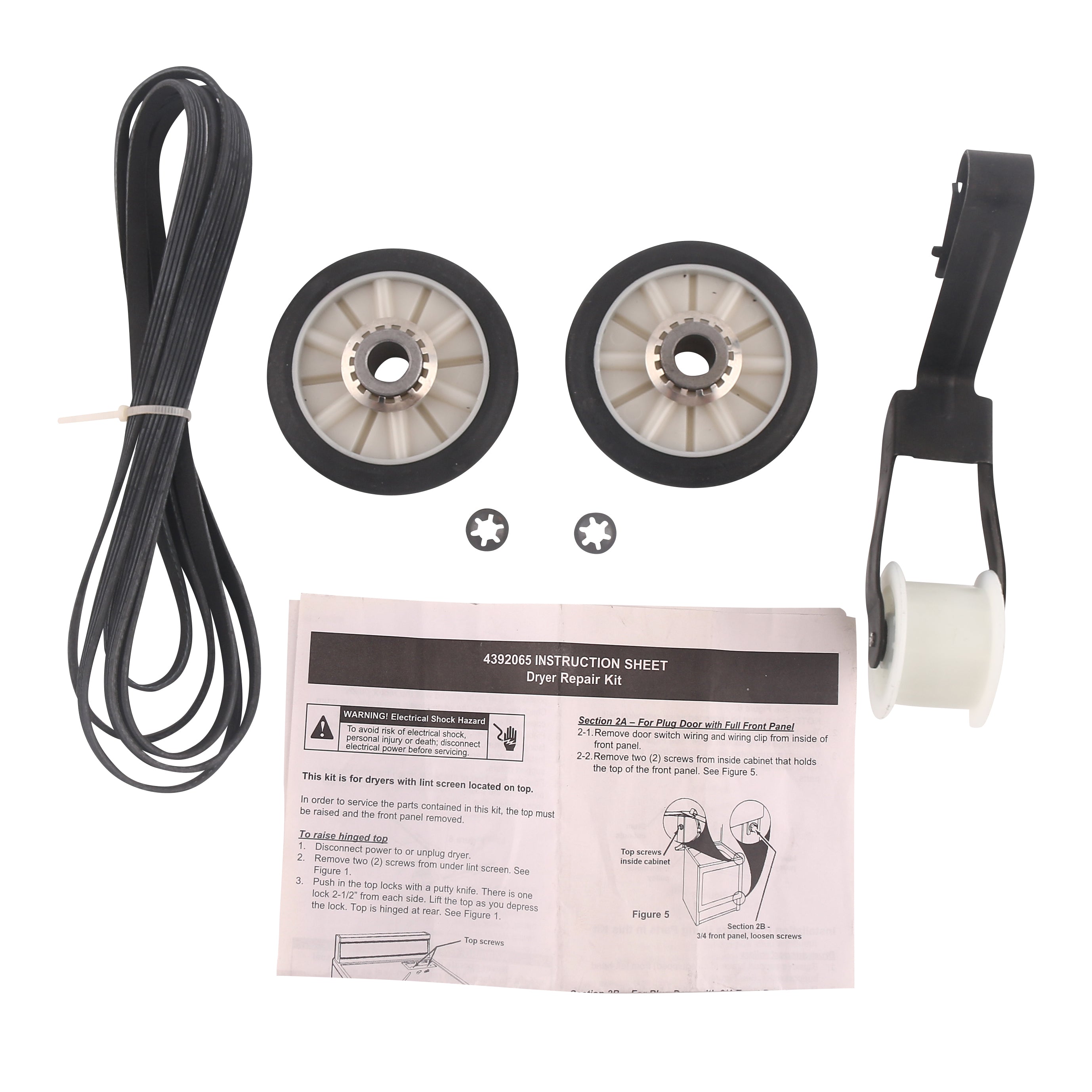 4392065-dryer-repair-kit-for-whirlpool-kenmore-roper-admiral-maytag-amana-crosley-estate-inglis-kitchenaid-sears-including-belt-341241-idler-691366-rollers-349241t