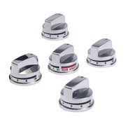 Replacement Range Knobs Set Stove Knobs 4 Pieces EBZ37189611 & 1 Piece EBZ37189609 Super Boil Control Knob Kit Replacement Part - Exact Fit for LG Ranges Stoves Ovens